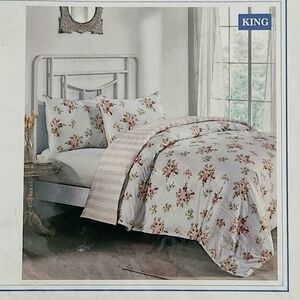 NEW Simply Shabby Chic “Heirloom Floral” King Duvet Set